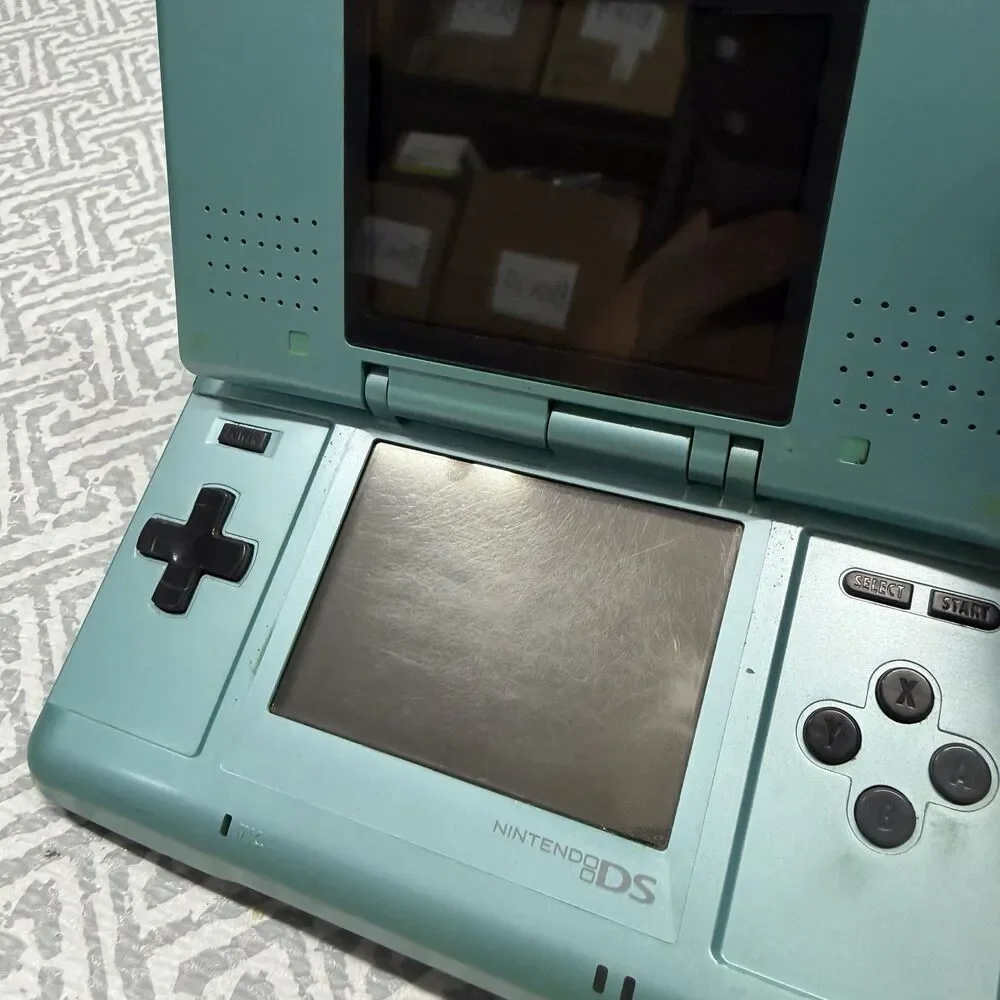 Nintendo DS Original Teal Console JPN Region Free Bundle Mario Kart GBA Tested
